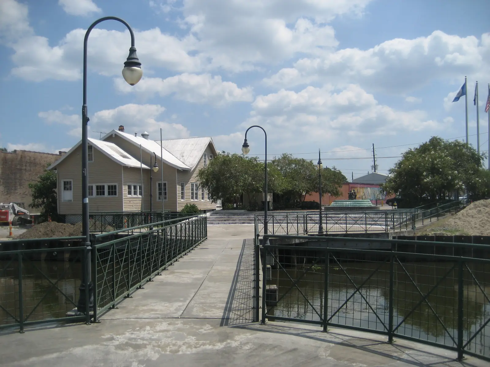 Footbridge over Bayou Terrebonne in downtown Houma